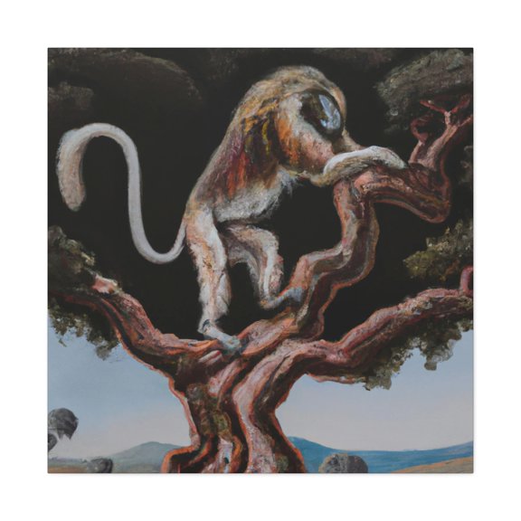 Baboon in Baroque - Canvas