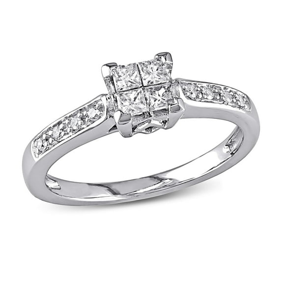 Everly Women's Diamond 10K White Gold Engagement Ring