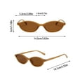 thumbnail image 3 of Trendy Black Oval Sunglasses with Gradient Brown Lens - Suitable for Women and Men, 3 of 6