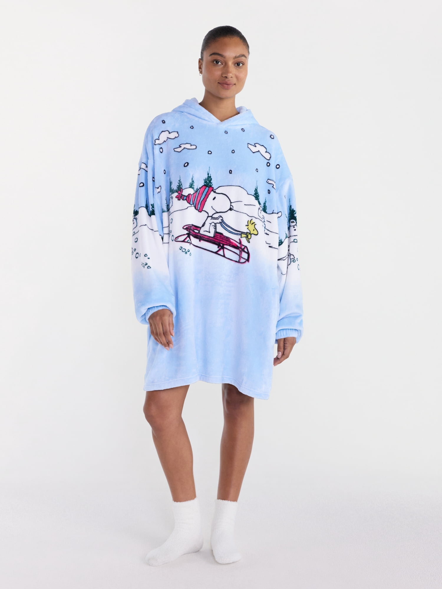 Women's Sleep Lounger Peanuts, Sizes XS-3XL