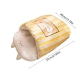 thumbnail image 3 of Cama para gatos cálida de invierno, cama semicerrada para gatos, colchoneta para dormir para perros/cama para mascotas, cama para gatos suave y plegable de tela para interiores, 3 of 6
