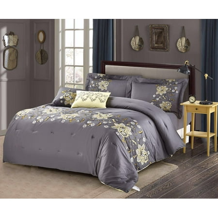 Signature Breathable 5 Pc Comforter Set Egyptian Cotton 300 Thread