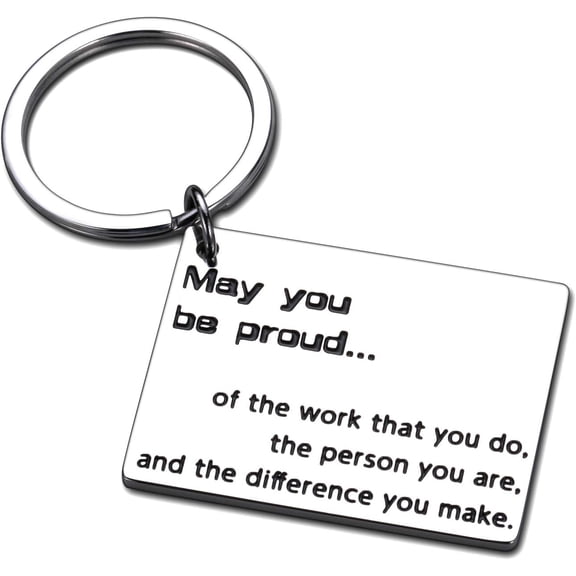 Employee Appreciation Gift for Coworker Boss Thank You Keychain for Friends Volunteer Coach Mentor Women Men Christmas Birthday Retirement Jewelry Colleague Leaving Goodbye Going Away Farewell Gifts