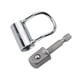 thumbnail image 1 of Llave de tope para grifo, juego de llaves de fontanero, universal, portátil, para baño, ajuste compacto, herramienta de extracción de 1/4 y Metal, 1 of 9