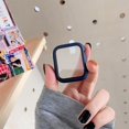 thumbnail image 1 of protector De Pantalla Impermeable Vidrio + Marco De Parachoques Estuche Duro Para Apple watch Series 7 6 SE 5 4 3 2 1 Cubierta Película De Templado iwatch 45mm 41mm 44mm 40mm 42mm 38mm Funda Gao Jiahui unisex, 1 of 2