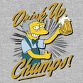thumbnail image 2 of Men's The Simpsons Moe Drink Up Chumps  Graphic Tee Athletic Heather Medium, 2 of 5