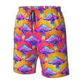 thumbnail image 5 of Naloa Magic Mushrooms Men's Beach Shorts, Surfing shorts, Swim trunks, Quick Dry Swim Trunks for Surfing Beach Fun - 3X-Large, 5 of 9