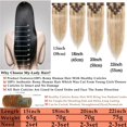 thumbnail image 6 of MY-LADY 15clips 7pc/set Clip in Human Remy Hair Extensions 100% Real Hairpiece For Women 15inch #27 Dark Blonde, 6 of 8
