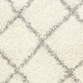 thumbnail image 6 of SAFAVIEH Dallas Jerrie Geometric Shag Area Rug, Ivory/Grey, 10' x 14', 6 of 6