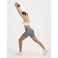 thumbnail image 7 of BALEAF Womens 5" Biker Shorts High Waisted Workout Spandex Short Tummy Control Gym Yoga Athletic with Pocket Dark Gray M, 7 of 7