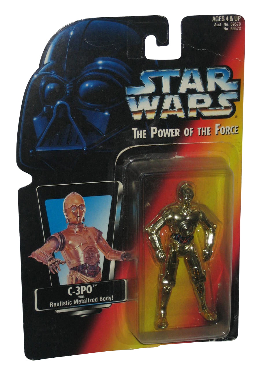 Kenner Star Wars power of the force red card c3po 1995