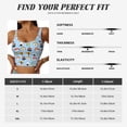 thumbnail image 5 of Goofa Kawaii Sushi (2) Printed Sports Bras for Women, High Impact Running Bra Workout Crop Tank Tops Longline Sports Bra Push up-Medium, 5 of 9