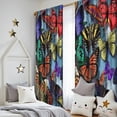 thumbnail image 5 of Blackout Kids Curtains,Multicolor Butterfly Group Pattern Childrens Insulated Curtains Set Of 2,Bedroom Essentials,Toddler Room Decor 52"x84", 5 of 5