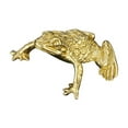 thumbnail image 4 of Figura de latón, adorno tradicional para mascota de té, rana de la riqueza, rana Feng Shui 3 cm x 15 cm, 4 of 9