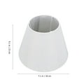 thumbnail image 2 of HONMEET Living Room Lampshade Replacement White Burlap Fabric 1Pack, 2 of 7