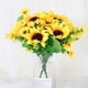 thumbnail image 2 of Bearachild 2 uds ambiente tranquilo de seda con ramo de girasoles artificiales aspecto realista elegante Decoración, 2 of 6