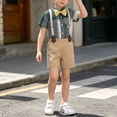thumbnail image 4 of LvhaoGJOB Little Kids Boys 2-Piece Outfit Set - Multi-Pocket, 4 of 7