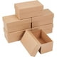 thumbnail image 1 of Paquete de 6 cajas de papel kraft de 5 x 2,75 x 2,3 pulgadas para regalo de joyería, cajas de cartón para guardar collares, pendientes y recuerdos de bodas y fiestas de Navidad., 1 of 6