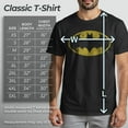 thumbnail image 5 of Men's Batman Classic Yellow Bat Logo Graphic Tee T-Shirt, 5 of 10