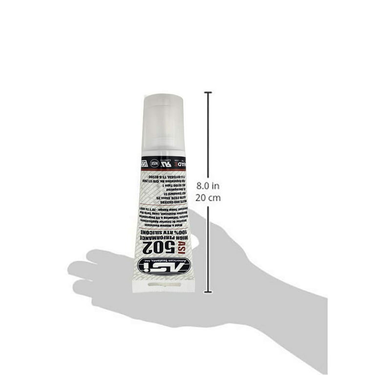 Clear Food Grade Silicone Sealant - 2.8 oz Squeeze Tube