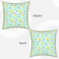 thumbnail image 3 of Fotbe Duck Cartoon Pattern Velvet Decorative Throw Pillow Covers with Elegant Piping, Soft Plush Cushion Cover for Sofa, Bed, Car, Office-16"x16", 3 of 8