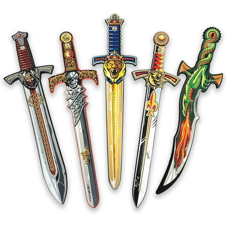 Liontouch - Foam Sword Set For Kids, 5-Pack - 3  Years | Playfighting Swords In Five Styles