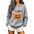 thumbnail image 3 of BVOFAR Womens Halloween Sweatshirts Spooky Ghost Print Pullovers Fall Work Crewneck Long Sleeve Sweater Tops Halloween Costumes XS, 3 of 6