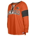 thumbnail image 2 of Women's New Era Orange Cincinnati Bengals Plus Size Lace-Up Notch Neck Long Sleeve T-Shirt, 2 of 3