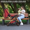 thumbnail image 3 of Carriola Bebe Plegable De Paseo Infantil Compacta Reclinable, 3 of 8