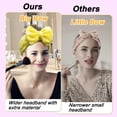 thumbnail image 2 of Shintop Headband, Sweet Super Soft Caroset Polka Dots Wash Cosmetic Headband Hairlace (yellow polka dots), 2 of 3