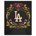 thumbnail image 4 of Youth New Era Black Los Angeles Dodgers D-a de los Muertos T-Shirt, 4 of 6
