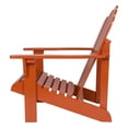 thumbnail image 5 of Shine Company Outdoor Protection Westport Cedar Wood Adirondack Chair, Rust, 5 of 6
