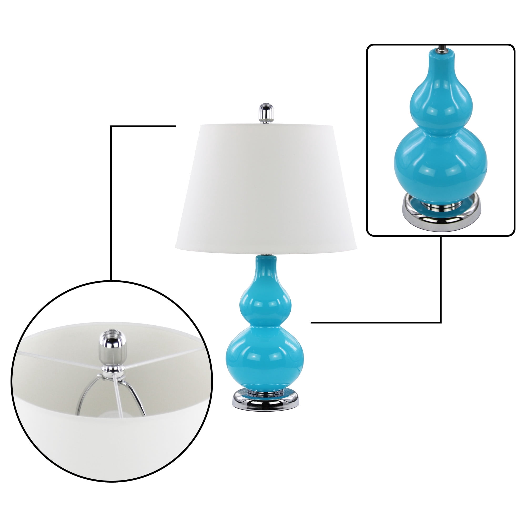 Abble 23" 2PK TABLE LAMP SET