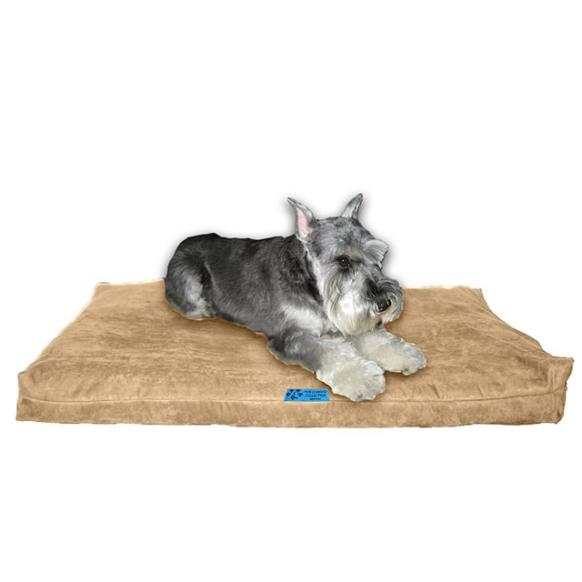 Five Diamond Collection Shredded Memory Foam Orthopedic Dog Bed, Made In USA (Taupe,For Medium Breed Dogs, 37" x 27")