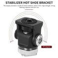 thumbnail image 2 of Mini Hot Shoe Mount Monitor Microphone Flash Holder 1/4 Inch Screw Camera Bracket Tripod Head for Monitor Flash Camera Accessories, 2 of 8
