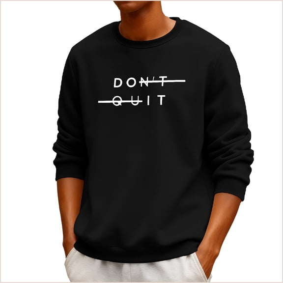 Yievot Men's Oversized Crewneck Sweatshirt Letter Print Top Casual Loose Pullover Sweatshirt