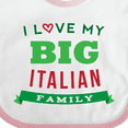 thumbnail image 4 of Inktastic Big Italian Family Boys or Girls Baby Bib, 4 of 4