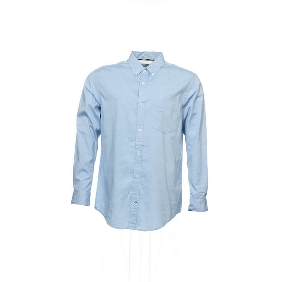 Club Room Blue Heather Button Down Shirt Sport , Size Medium