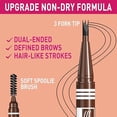 thumbnail image 5 of iMethod Microblading Eyebrow Pen - 2-in-1 Dual-Ended Eye Brow Pencils for Women with 3-Fork-Tip and Spoolie Brush Create Natural Hair-Like Defined Brows, Last All-Day, Black Brown, 5 of 8