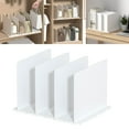 thumbnail image 3 of justharion Closet Shelf Dividers Partition for Kitchen, Office, Pantry Easily Install White 4 Grid, 3 of 8