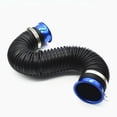 thumbnail image 4 of 75mm Offroad Cold Air Intake Pipe Inlet Hose Pipe Car Flexible Extensible Blue, 4 of 4