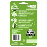 Gillette Sensor3 Sensitive Mens Disposable Razor, 12 Razors, Green