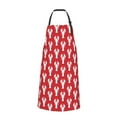 thumbnail image 2 of Pofeuu Cartoon Lobster Print Waterproof Apron with Pockets Adjustable Cooking Aprons Kitchen Bib for Baking Household Cleaning, 2 of 8