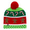 thumbnail image 1 of OurWarm Led Light Cotton Christmas Hat Knit Up Beanie Hat Kids Adult Children Cap Christmas Party Decoration New Year Gifts, 1 of 4