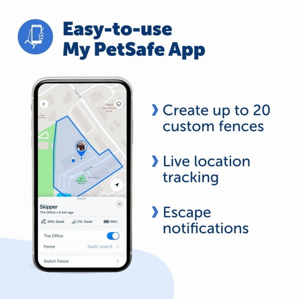 PetSafe Guardian GPS + Tracking Dog Wireless Fence Collar, Over 3/4 Acres, Subscription Required