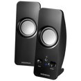 thumbnail image 2 of Insignia Powered Stereo Computer Speaker System with Headphone Jack 2.0 Channel (NS-PCS219-C) – Black, 2 of 4
