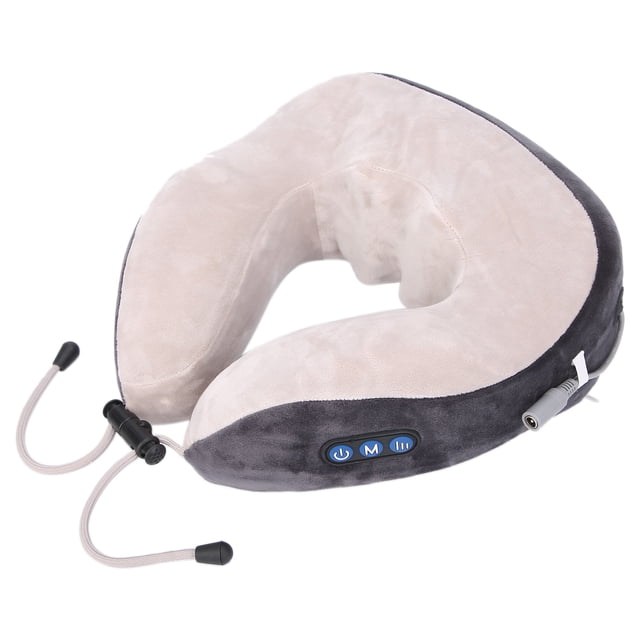 Almohada de masaje cervical, masaje de cuello eléctrico profesional, almohada en forma de U, almohada de masaje de cuello en forma de calidad superior