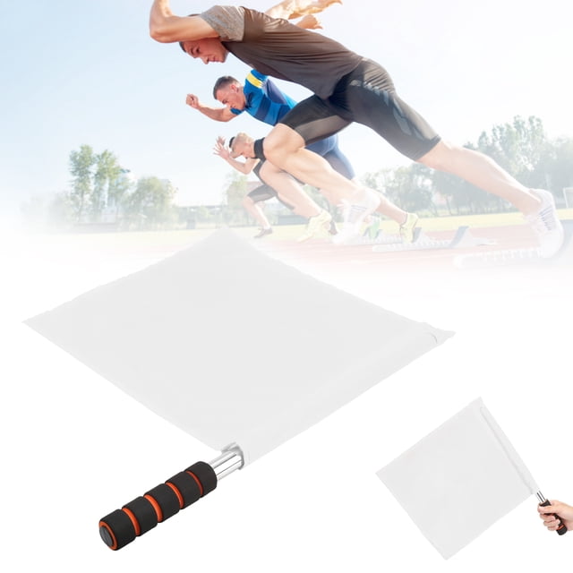 2 Pcs Drapeaux Officiels d'Arbitre en Acier Inoxydable pour Compétition Sportive
