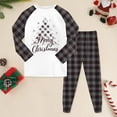 thumbnail image 2 of newwalpole Kids 2-Piece Outfit Sets Christmas Boys Girls Youth Christmas tree Winter 6 7 Long Sleeve Top & Pants Set Dark Gray for Size 6-7 Years, 2 of 7
