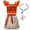 A011-Orange-(P021+P025-Rose), variant on Jurebecia Princess Costume for Girls Ocean Adventure Moana Dress Halloween Cosplay Outfits Birthday Fancy Dresses with Accessories 120 cm 5-6 Years